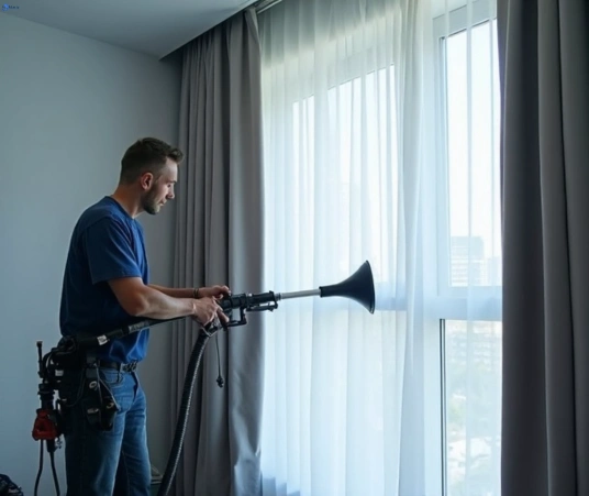 Professional drapes cleaning process tools Matty Curtain Cleaning warana